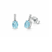 Boucles d'oreilles Lucciole Gioielli Femme in Or blanc Acquamarina ORSMALL-3P/1A - ORSMALL-3P/1A